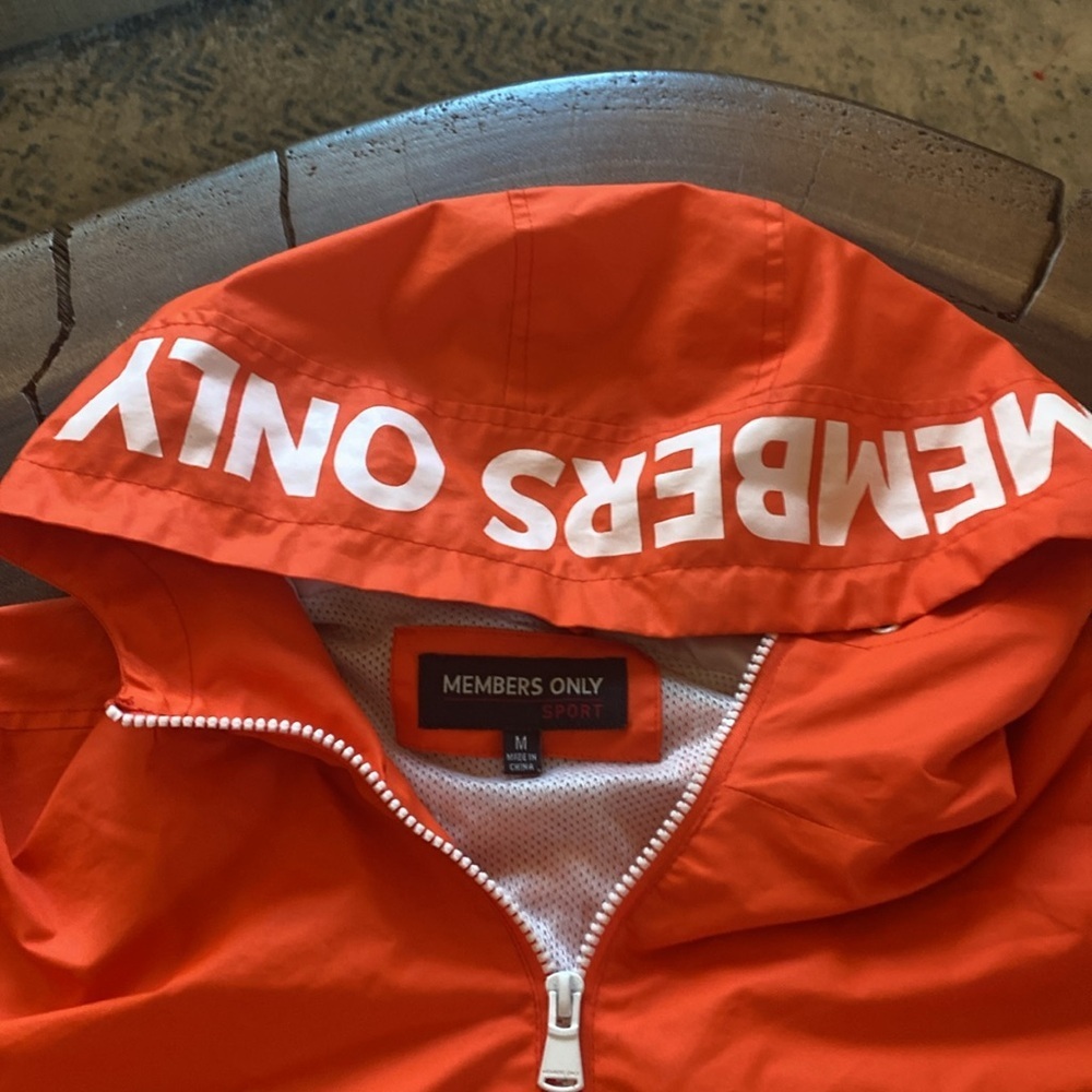 Members Only Orange Jacket/ Size Medium: Sold out! - Picture 2 of 8